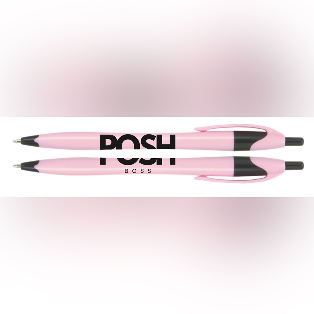 Rare Posh Boss Pink and Black Bull Order 100 QTY Pens